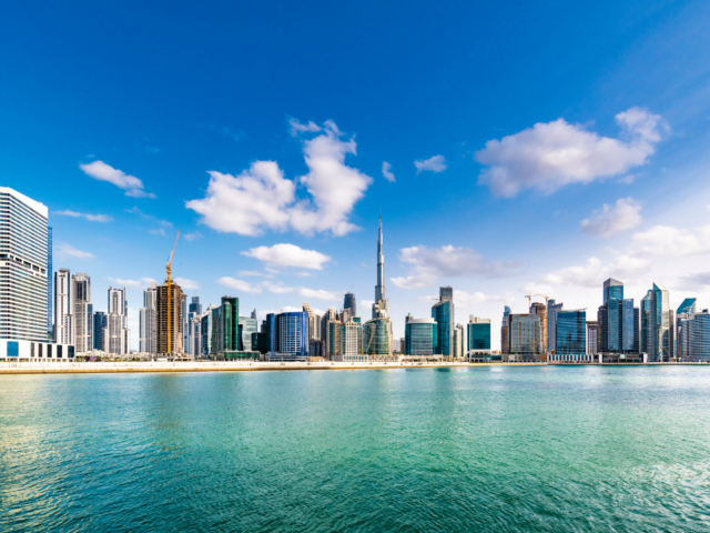 vue de la skyline de Dubai