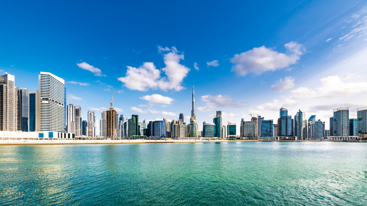vue de la skyline de Dubai